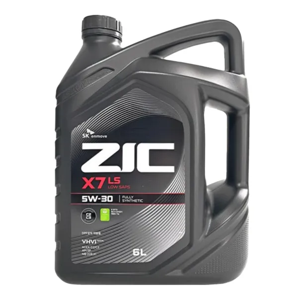 ZIC 합성엔진오일 X7 LS C2/C3 5W30 6L 디젤 DPF 가솔린 LPG