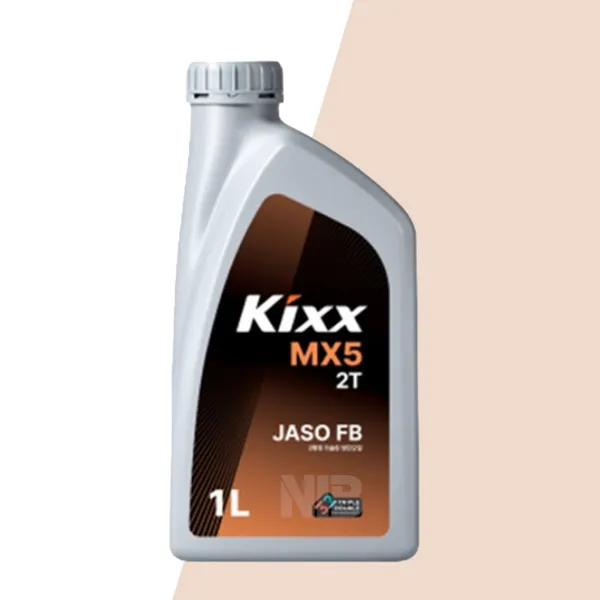 KIXX 합성엔진오일 MX5 2T JASO FB 1L 스쿠터 오토바이 2행정
