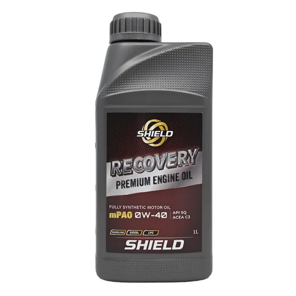 SHIELD 리커버리 0W40 SQ mPAO 포함 100% 합성엔진오일