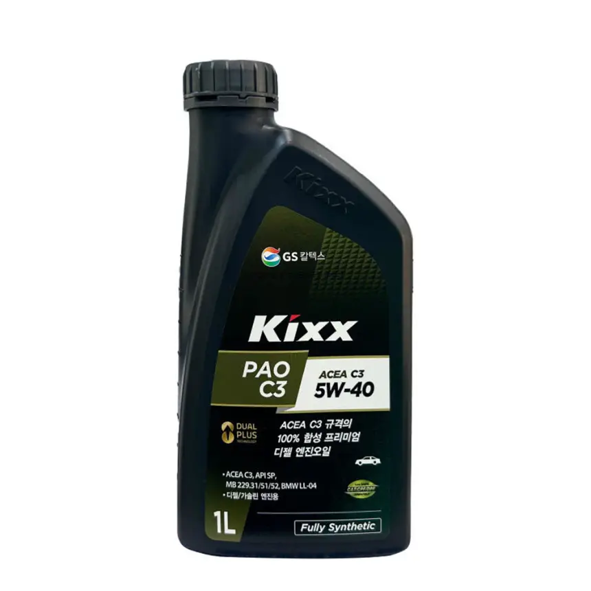 KIXX 합성유 PAO C3 5W40 1L 합성엔진오일 상세정보